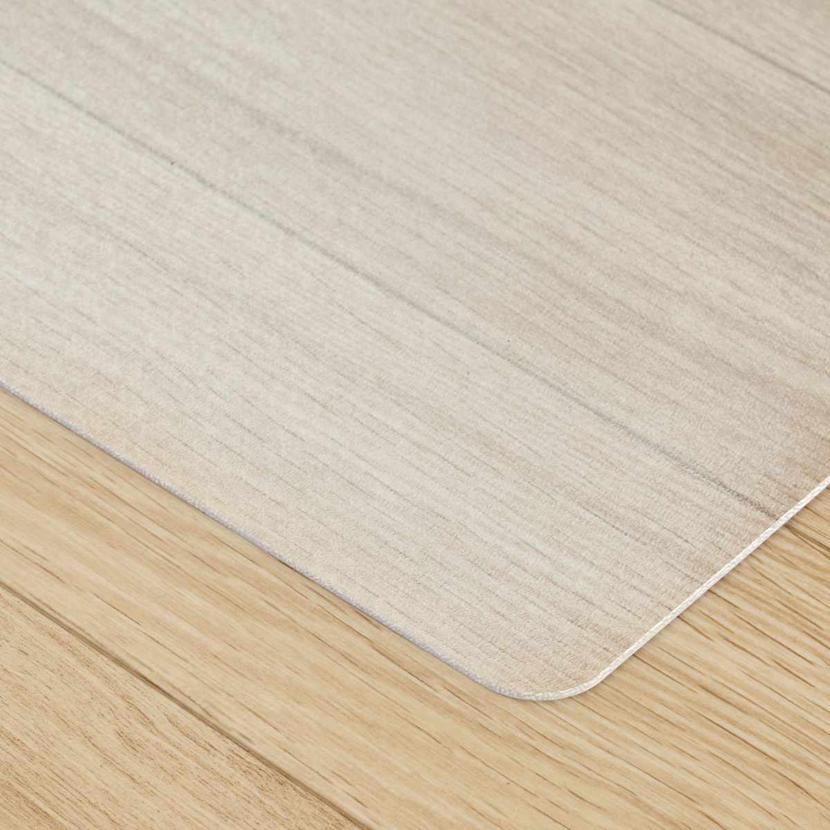 キッチンマット クリア 45×120cm 床暖房対応 ( 45cm 120cm 透明 キッチン マット 台所マット 拭けるキッチンマット PVC 洗濯不要 ズレない 傷防止 汚れ防止 カット 薄い 透ける 床暖OK フリーカット )