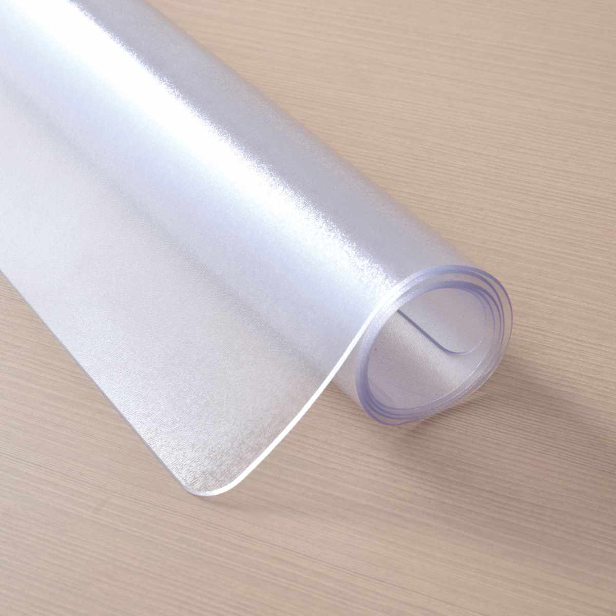 キッチンマット クリア 60×240cm 床暖房対応 ( 60cm 240cm 透明 キッチン マット 台所マット 拭けるキッチンマット PVC 洗濯不要 ズレない 傷防止 汚れ防止 カット 薄い 透ける 床暖OK フリーカット )