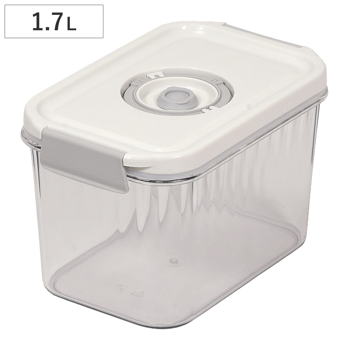 保存容器 1700ml フレッシュアップ 真空保存容器 ( 真空 密閉 プラスチック 容器 ストッカー HC-1243用 食品保存 作り置き お弁当 吸引 密封 酸化防止 鮮度保持 中身がわかる )