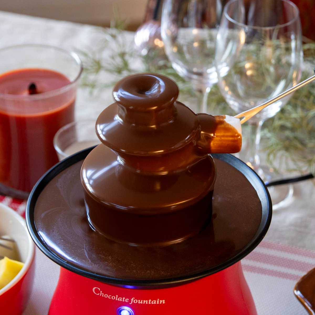 チョコレートファウンテン リトルリッチ S 電気式 2~4人用 お菓子作り ( チョコファウンテン クリスマス チョコレートの滝 家庭用 チョコレート 製菓道具 ホームパーティー 調理器具 製菓用具 調理用具 )