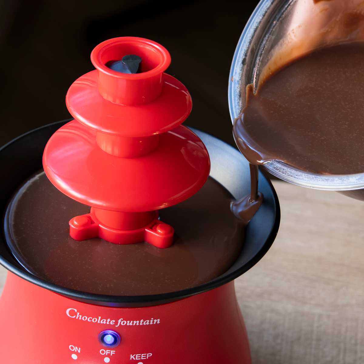 チョコレートファウンテン リトルリッチ S 電気式 2~4人用 お菓子作り ( チョコファウンテン クリスマス チョコレートの滝 家庭用 チョコレート 製菓道具 ホームパーティー 調理器具 製菓用具 調理用具 )
