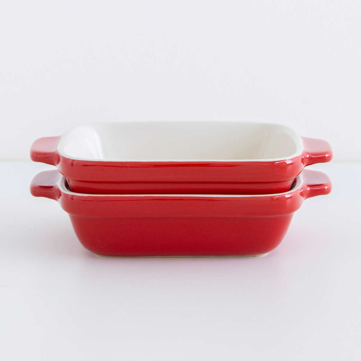 グラタン皿 14cm 正方形 深型 陶磁器 ( 電子レンジ対応 オーブン対応 トースター対応 耐熱皿 食器 耐熱容器 四角 スクエア 角 耳付き 一人用 グラタン ラザニア おしゃれ かわいい )