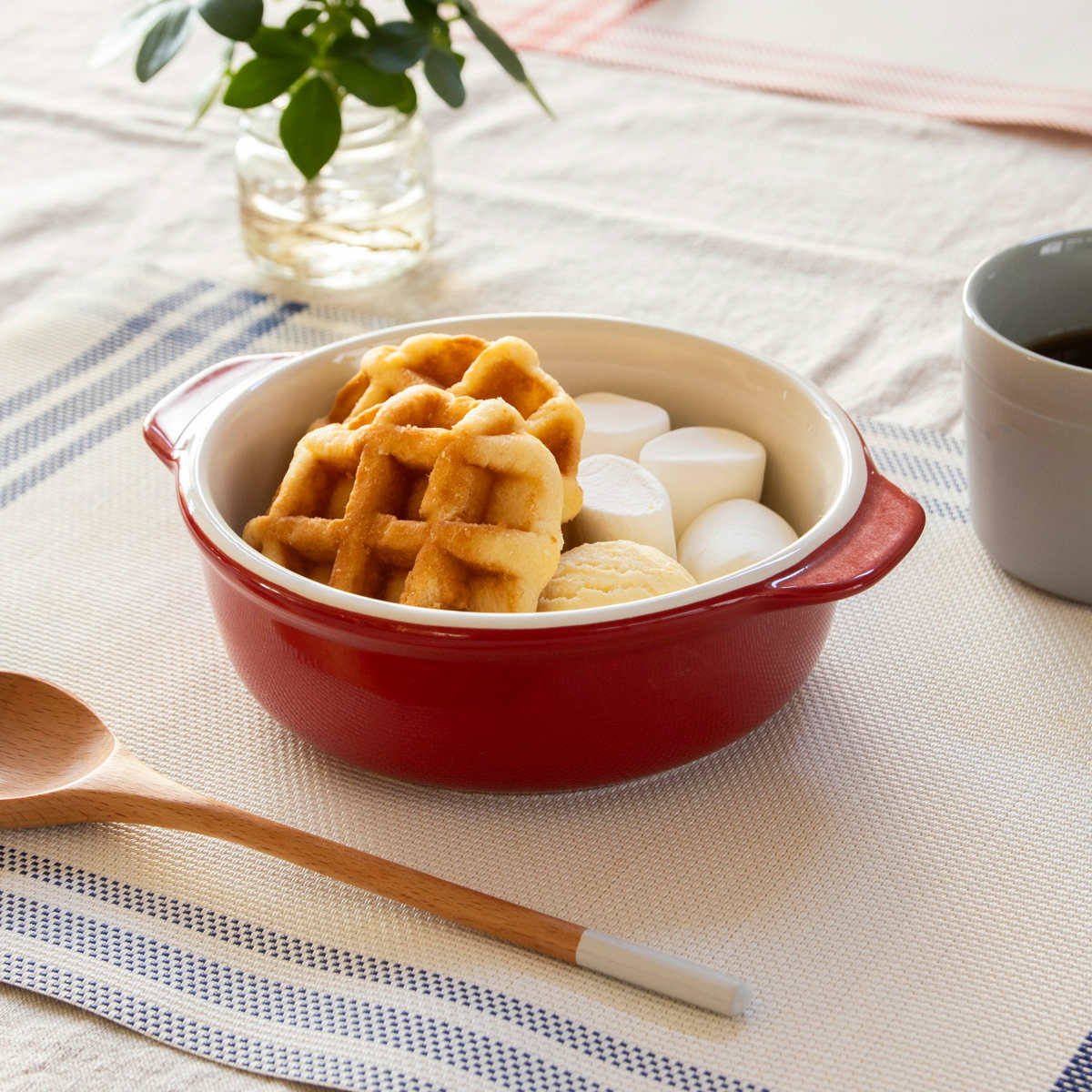 グラタン皿 15cm 丸型 深型 陶磁器 ( 電子レンジ対応 オーブン対応 トースター対応 耐熱皿 食器 耐熱容器 丸 ラウンド 円形 耳付き 一人用 グラタン ラザニア おしゃれ かわいい )