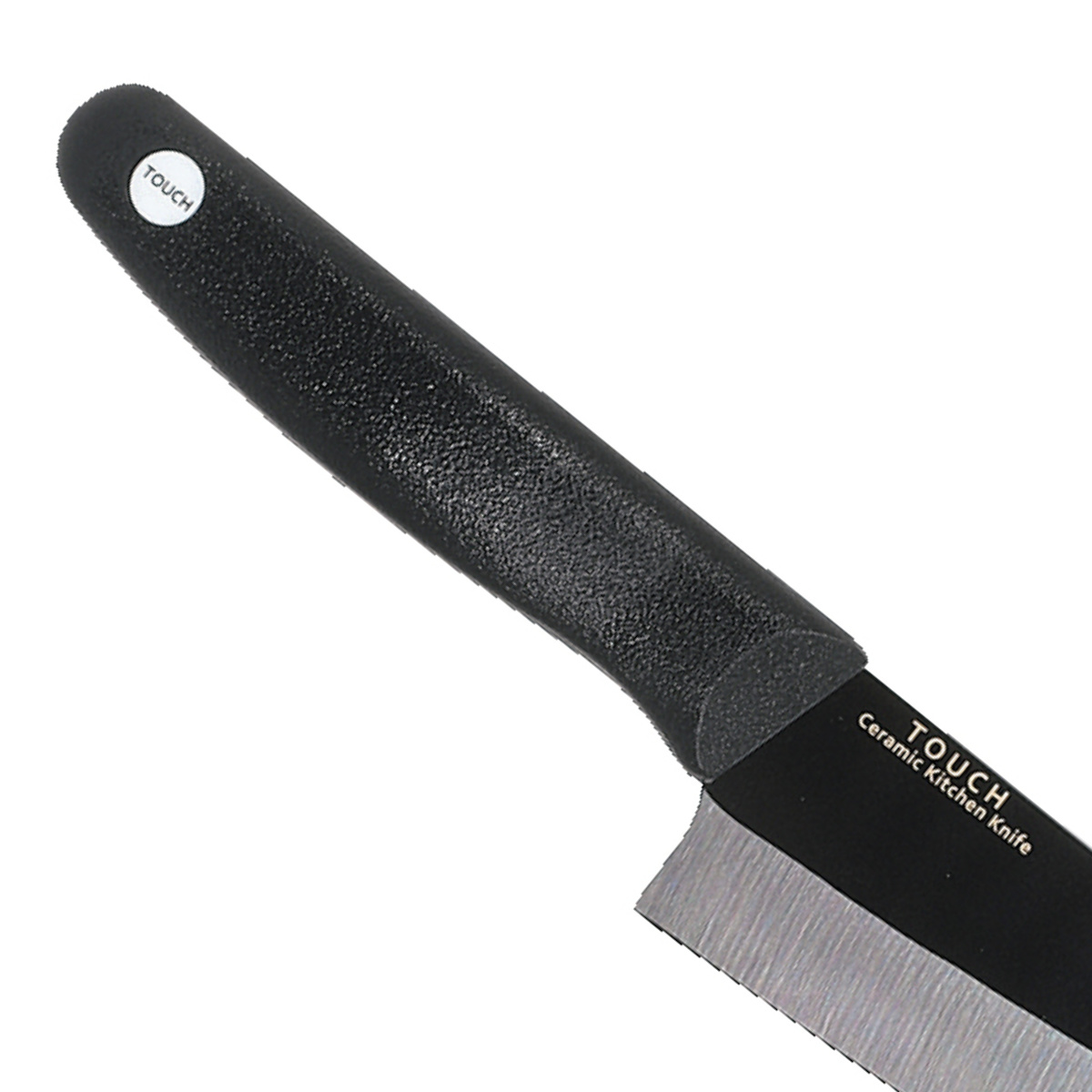 包丁 16cm セラミック製 TOUCH st ( セラミック包丁 三徳包丁 万能包丁 文化包丁 セラミックナイフ 食洗機対応 16センチ 錆びない 切れ味 長持ち 軽量 軽い 下ごしらえ キッチンツール 日本製 ブラック )