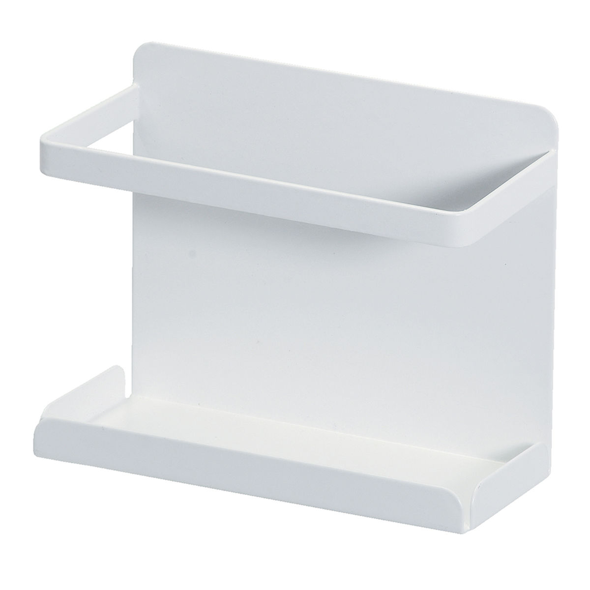 マグネット キッチン棚 マグネフィット スパイスラック ( 調味料ラック スパイス ラック 磁石 小物トレー 小物入れ トレー ホルダー 小物ホルダー 調味料スタンド 調味料収納 スパイス収納 キッチン収納 落下防止 白 ) 【ノーマル】 ノーマル