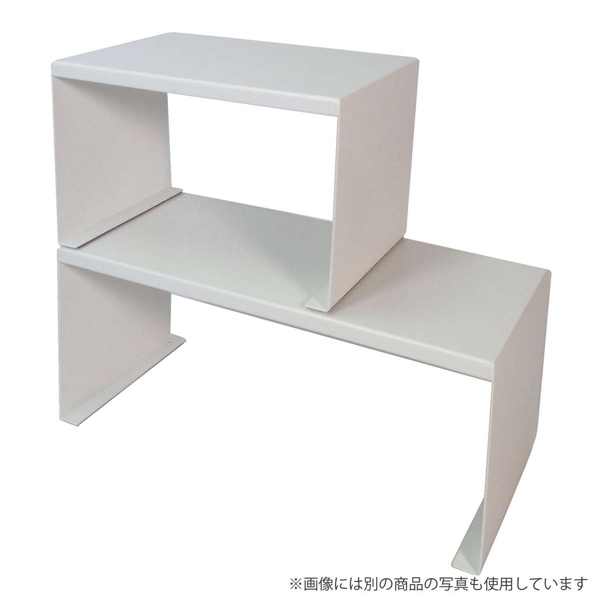 調味料ラック アレンジフリー キッチンラック コの字 幅32cm ( コの字ラック 収納棚 収納ラック キッチン ラック 白 スパイスラック 調味料ストッカー フリーラック マルチラック シェルフ 整理棚 収納 シンク周り スタッキング )