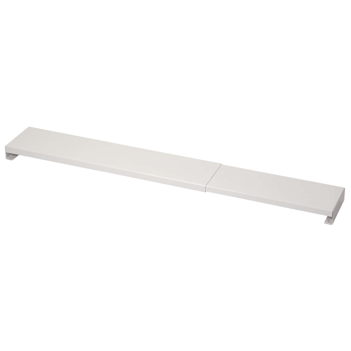 排気口カバー 伸縮 幅60cm~75cm 汚れ防止 ( 排気口用カバー 排気口ガード フラット 鉄 ビルトインコンロ ホワイト コンロカバー コンロ奥カバー グリルカバー 排気口 カバー ガード 薄型 60cm用 75cm用 白 )