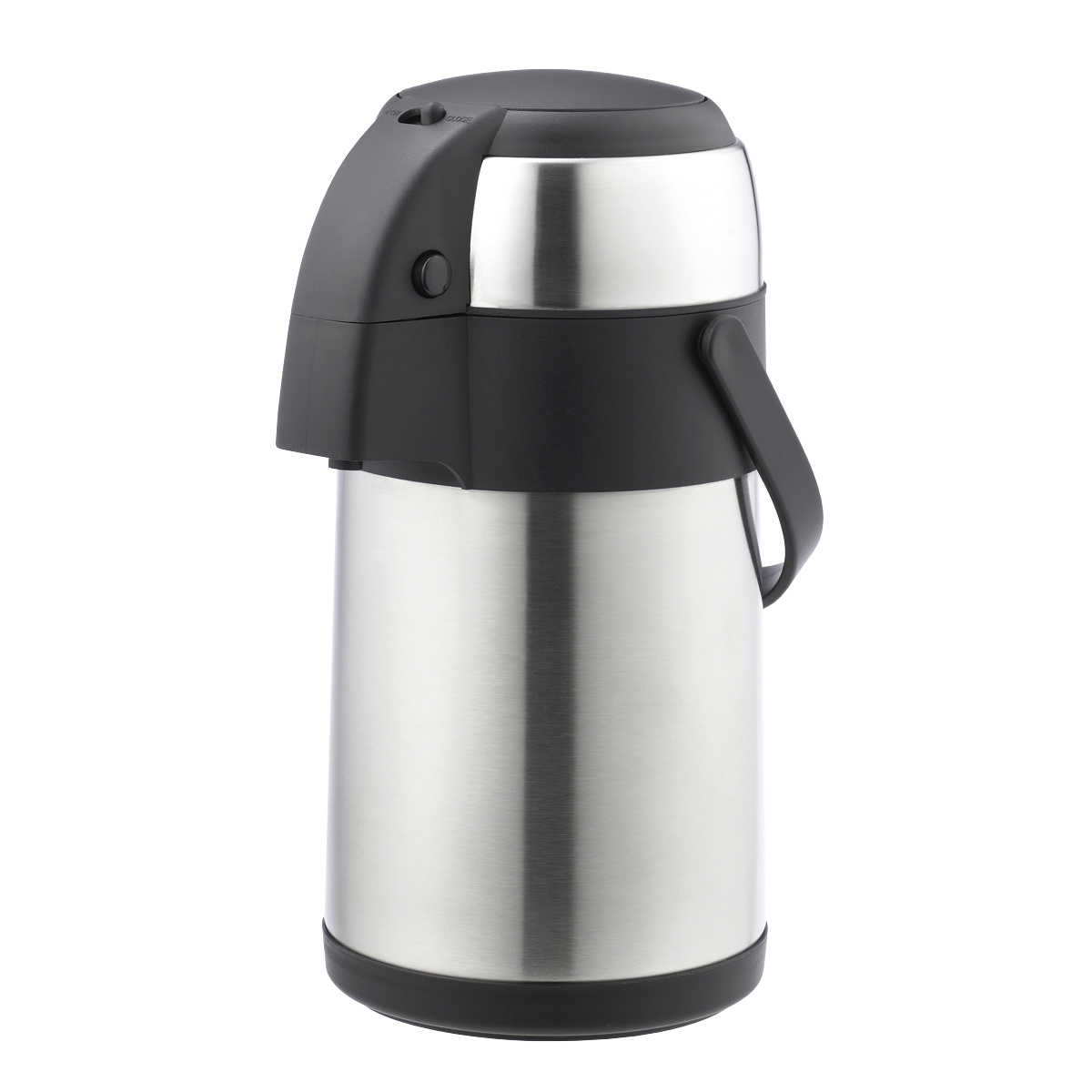 ポット エコロア ステンレスエアーポット2.2L ( 魔法瓶 保温 保冷 エアーポット 卓上ポット コードレス 持ち運び プッシュ式 広口 屋外 アウトドア )