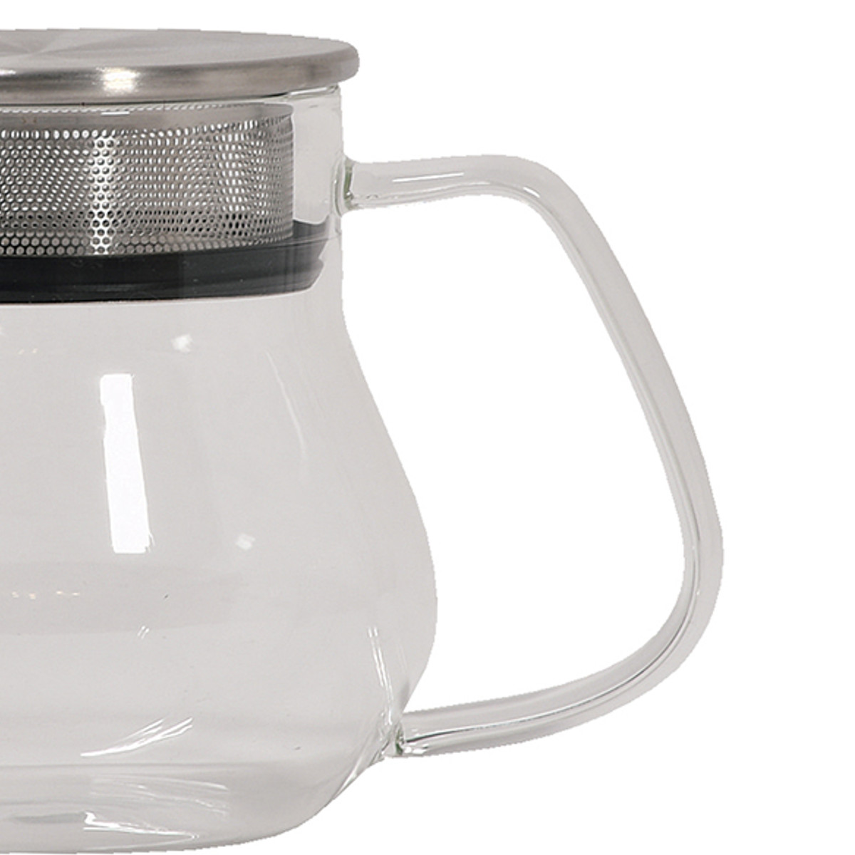 ティーポット ガラス製ティーポット400ml ( 耐熱ガラス 食洗機対応 ステンレス蓋 茶こし付き ガラス おしゃれ シンプル モダン )