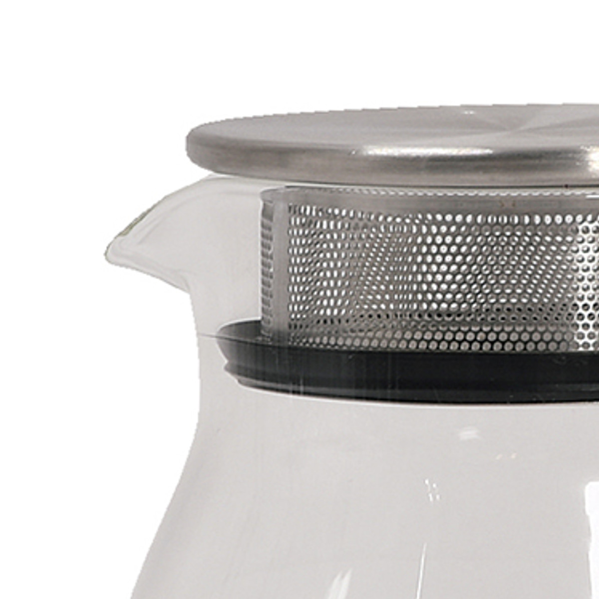 ティーポット ガラス製ティーポット400ml ( 耐熱ガラス 食洗機対応 ステンレス蓋 茶こし付き ガラス おしゃれ シンプル モダン )