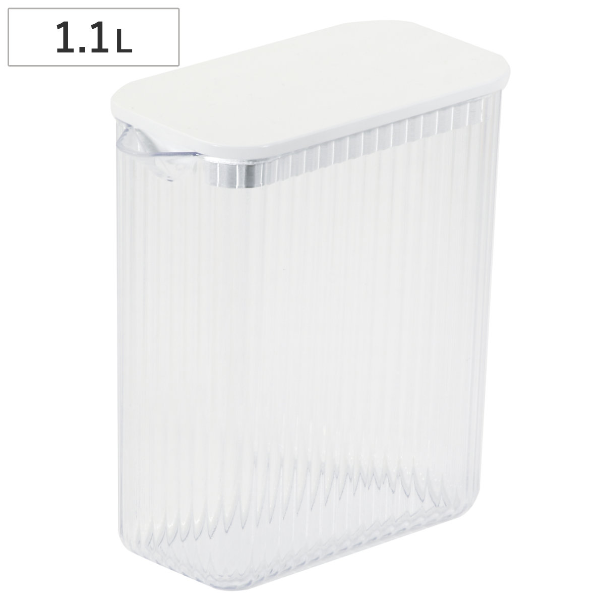 ピッチャー クールシェルフ 棚置き冷水ポット 1.1L （ 冷水筒 冷水ポット 麦茶 ポット プラスチック 日本製 スリム シンプル おしゃれ お手入れ簡単 ）