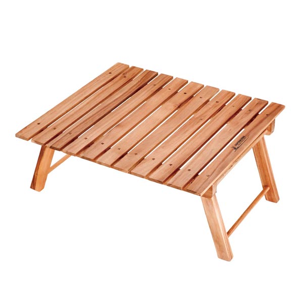 折りたたみテーブル 木製 ロータイプ 2〜3人用 （ 折りたたみ テーブル ロールテーブル ピクニックテーブル 簡易テーブル 天然木 アウト