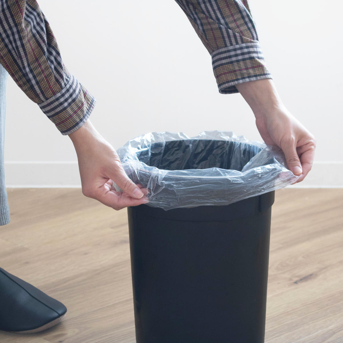 ゴミ箱 ペダルペール クラウス 5L ( ごみ箱 5リットル ペダル式 ふた付き キッチン リビング 分別 おしゃれ 静音 丸 ダストボックス 踏みフタ インナーボックス 付き ピンク ホワイト ) 【ホワイト】 ホワイト