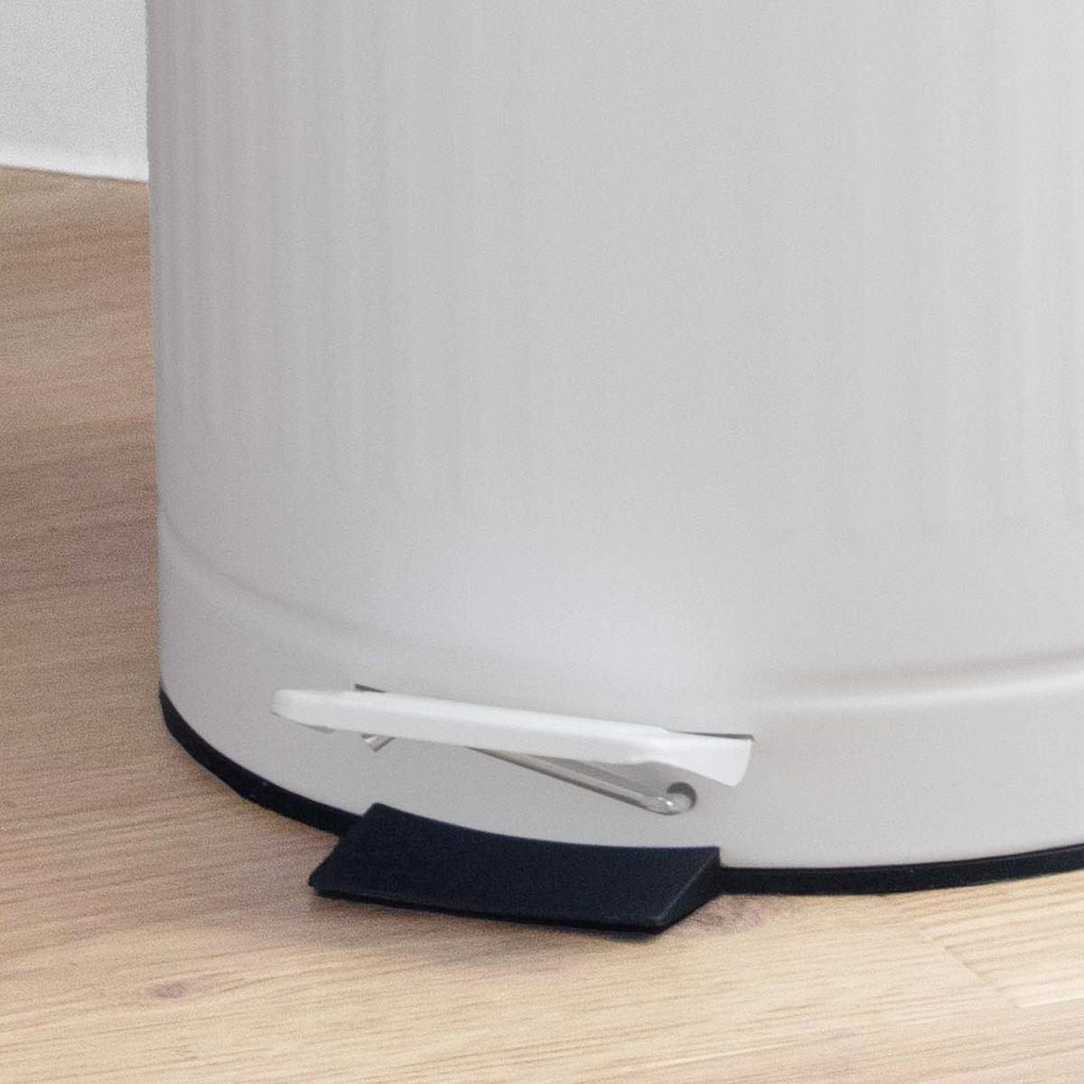 ゴミ箱 ペダルペール クラウス 12L ( ごみ箱 12リットル ペダル式 ふた付き キッチン リビング 分別 おしゃれ 静音 丸 ダストボックス 踏みフタ インナーボックス 付き ピンク ホワイト ) 【ホワイト】 ホワイト