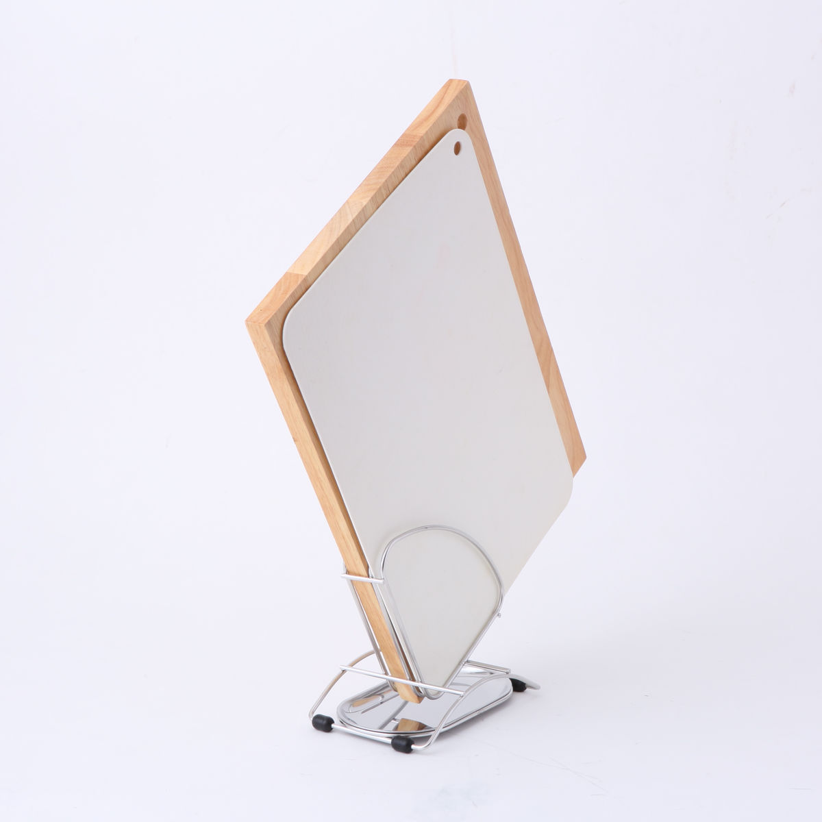 まな板置き デュアリス 18-8ステンレス製 まな板スタンド ステンレストレー付き ( ステンレス 日本製 まな板立て まないた立て まな板ラック 水切り 水切りトレー まな板 俎板 まないた 立て 置き ラック )