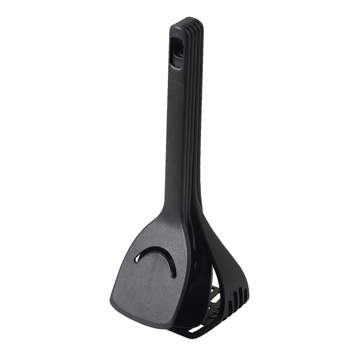 キッチンツール 5点セット Simple Use 収納できるキッチンツール （ 調理器具セット キッチン用品 お玉 フライ返し ヘラ マッシャー パスタサーバー ナイロン製 自立 スタンド へら ターナー おたま レードル 穴あきレードル ）