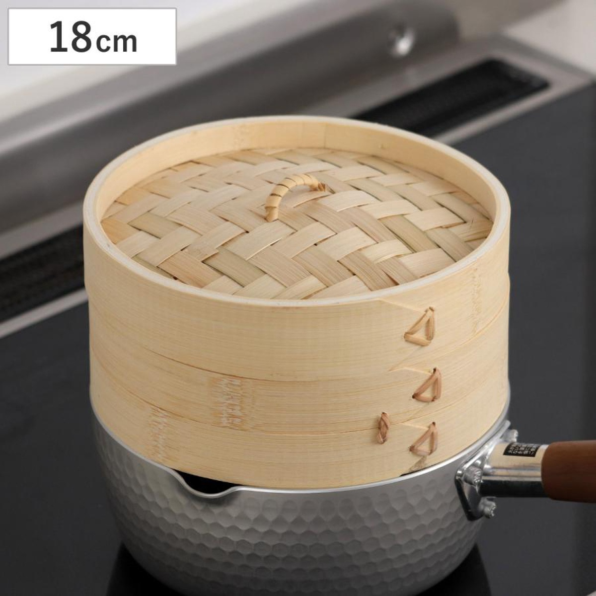 中華せいろ 18cm 竹製 （ 蒸し器 竹 蒸籠 セイロ 蒸篭 蒸し せいろ 18センチ 中華蒸篭 中華蒸籠 点心 飲茶 小籠包 焼売 肉まん シュウマイ ）