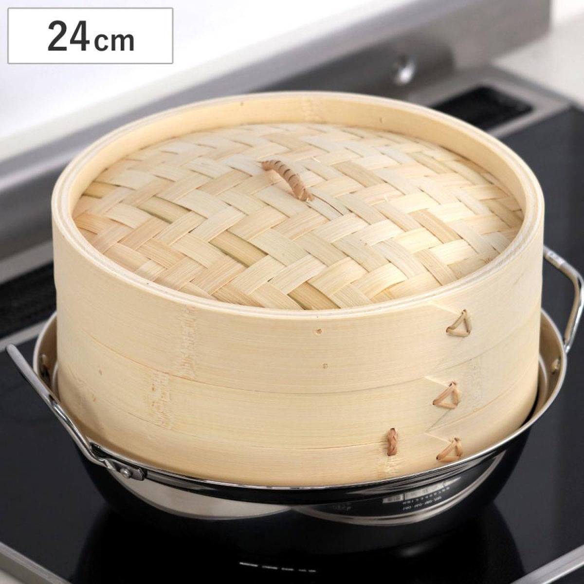 中華せいろ 24cm 竹製 （ 蒸し器 竹 蒸籠 セイロ 蒸篭 蒸し せいろ 24センチ 中華蒸篭 中華蒸籠 点心 飲茶 小籠包 焼売 肉まん シュウマイ ）