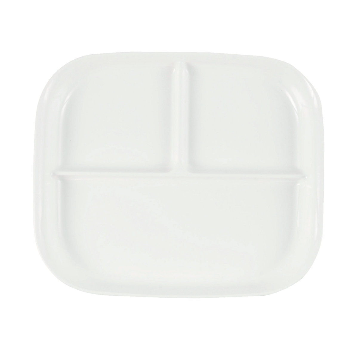 あつかいやすい仕切付スクエアプレート ( 電子レンジ対応 食洗機対応 軽量 樹脂 プラスチック ランチプレート プレート 皿 お皿 食器 仕切皿 日本製 割れにくい シンプル おしゃれ ワンプレート 四角 角型 )