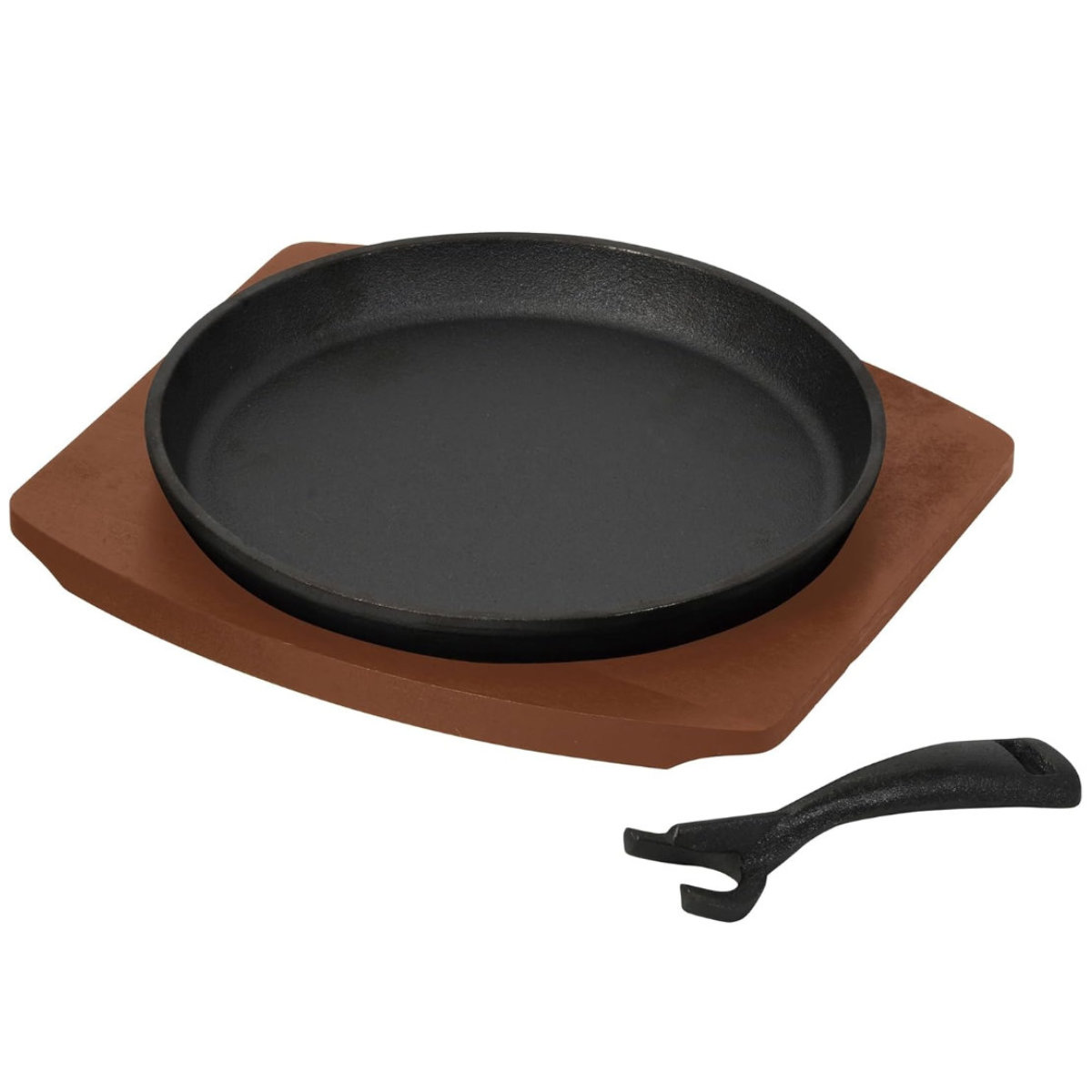 ステーキ皿 バーニスタ 鉄鋳物製ステーキ皿 丸型 22cm ( オーブン対応 IH対応 ガス火対応 鉄板 鉄板プレート 皿 プレート ステーキ 丸 おしゃれ シンプル )