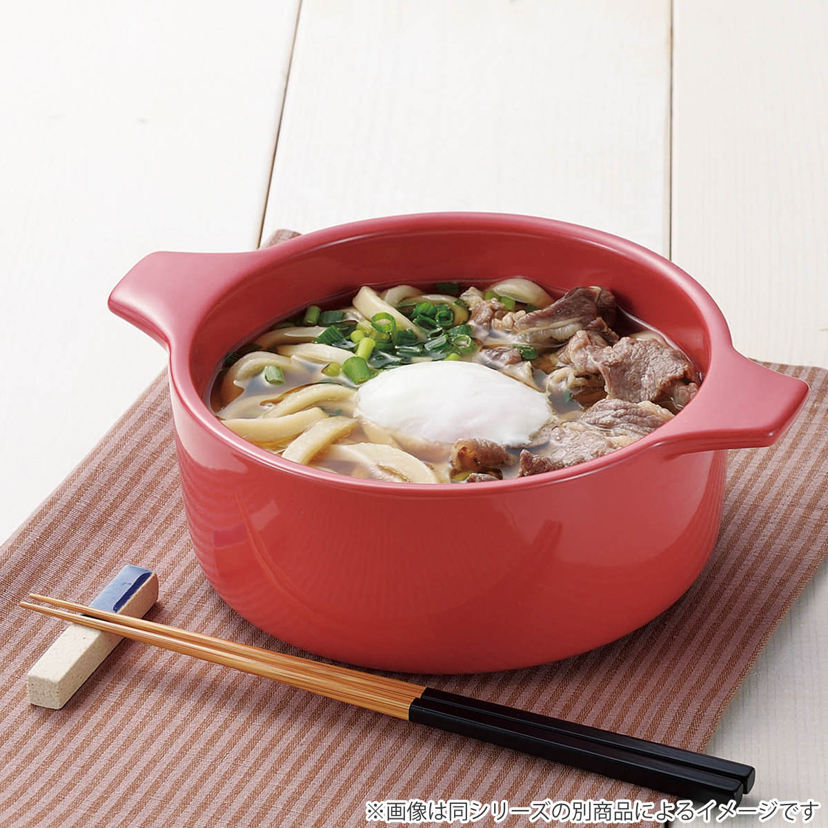 電子レンジ調理器 18cm 深型 オーブン対応 レンジ鍋 ( 電子レンジ 調理器具 調理容器 オーブン 蓋付き 両手鍋 鍋 両手なべ 調理鍋 電子レンジ調理皿 レンジ 調理 料理 盛り付け 器 18センチ なべ 簡単 便利 ) 【レッド】 レッド