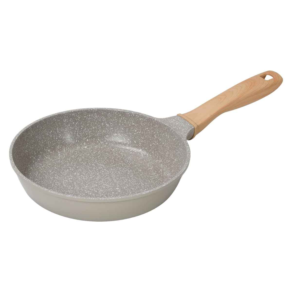 フライパン 20cm ガス火専用 クリューム マーブルコート ( アルミフライパン ふっ素加工 軽量 金属ヘラOK 20センチ フッ素コーティング アルミ製 こびりつきにくい 焦げ付きにくい 調理用品 軽い PFASフリー 可愛い )