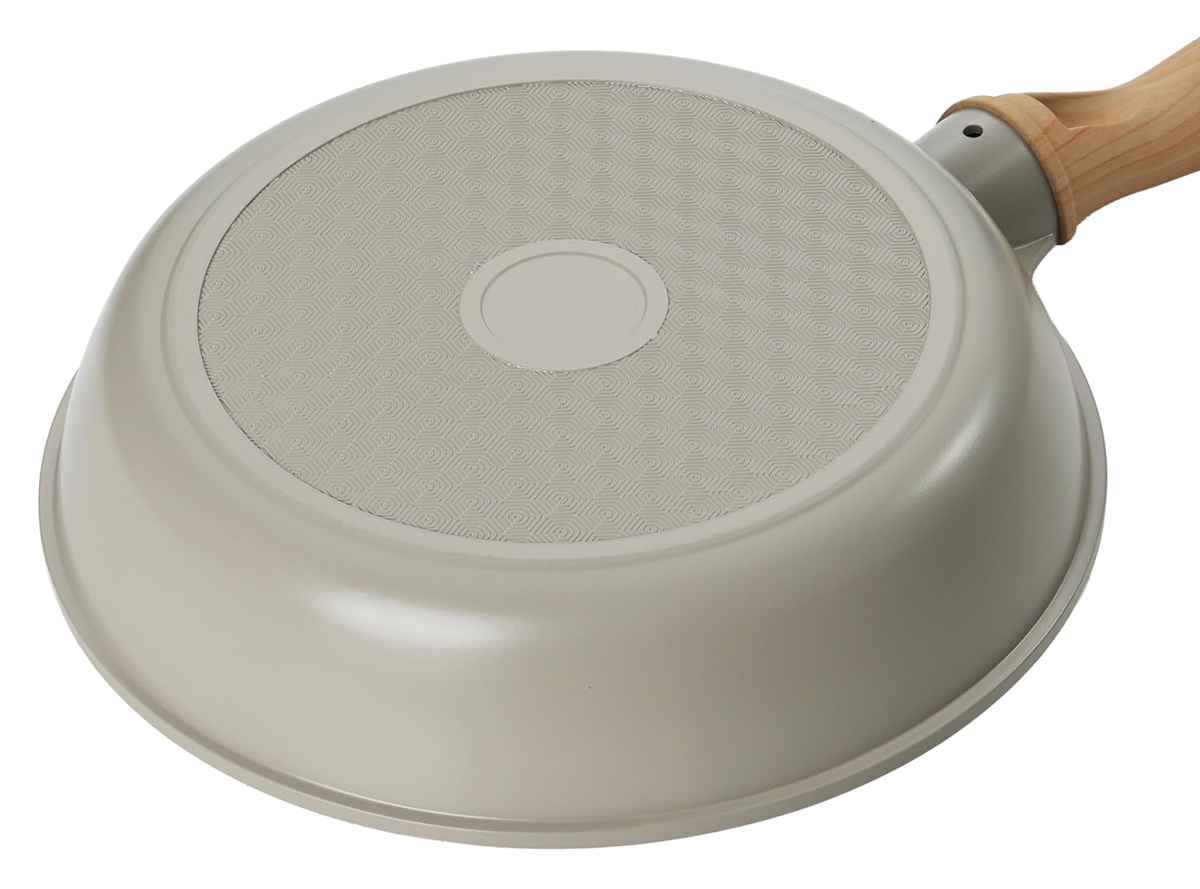 フライパン 20cm ガス火専用 クリューム マーブルコート ( アルミフライパン ふっ素加工 軽量 金属ヘラOK 20センチ フッ素コーティング アルミ製 こびりつきにくい 焦げ付きにくい 調理用品 軽い PFASフリー 可愛い )