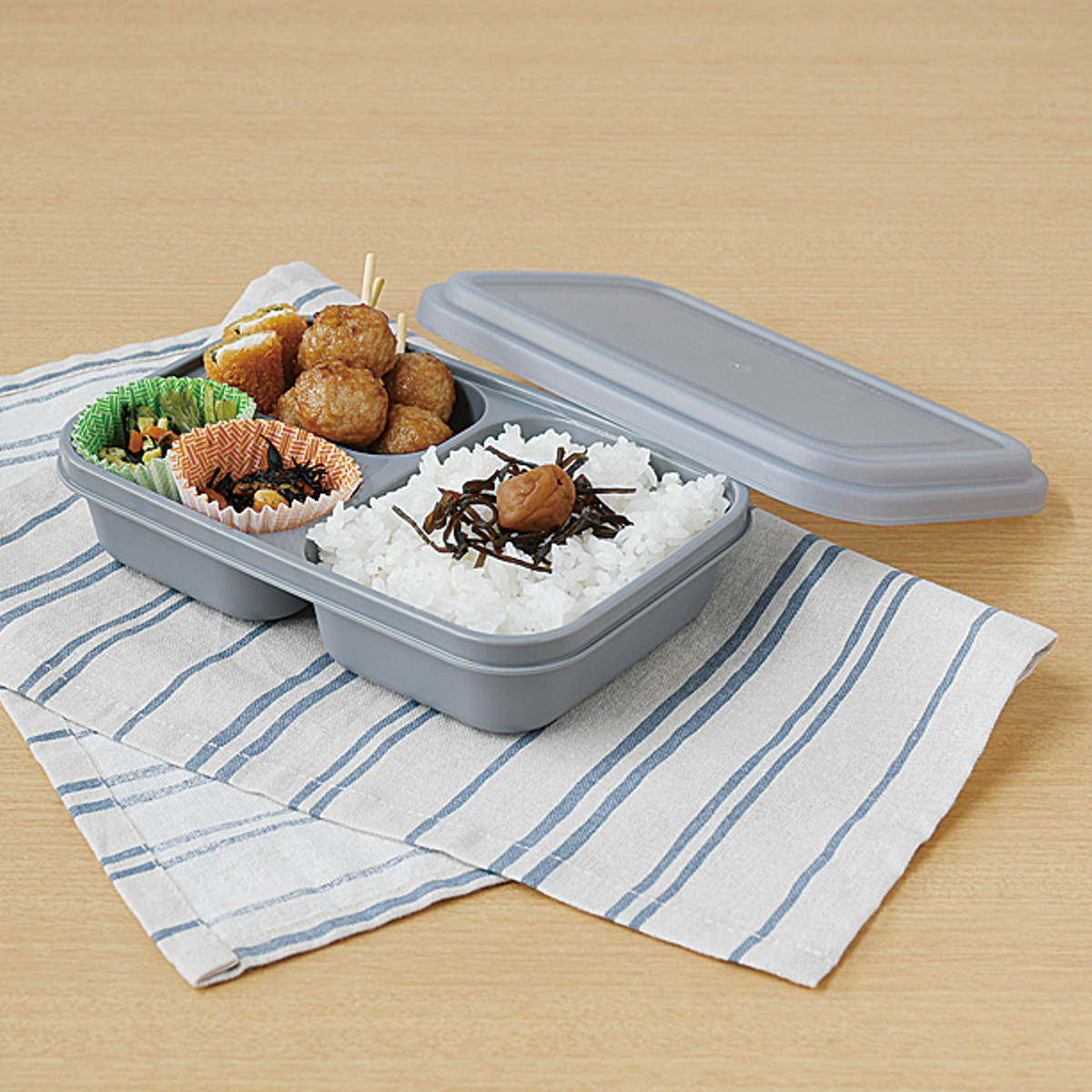 弁当箱 650ml ホームレーベル ラク洗いランチボックス （ お弁当箱