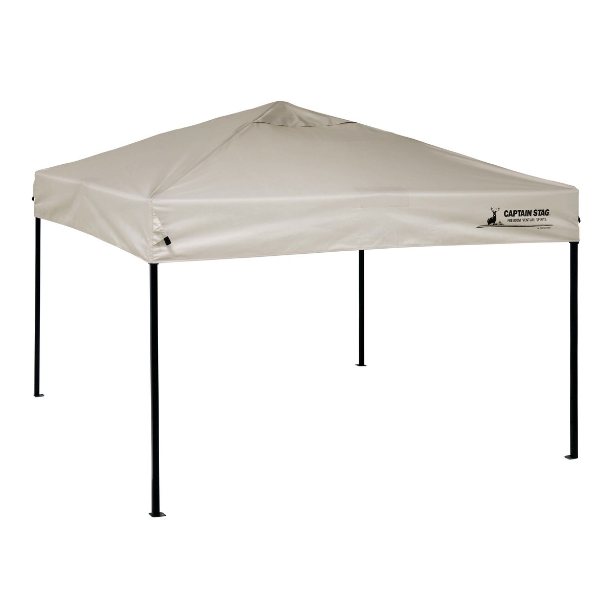 クイックアップシェード 200×200cm 200UV-S キャプテンスタッグ ( CAPTAIN STAG シェード 2m 2.4畳 タープ 日除け UVカット アウトドア キャンプ テント 日差し除け 組立簡単 正方形 アウトドアグッズ キャスター付き 収納バッグ )