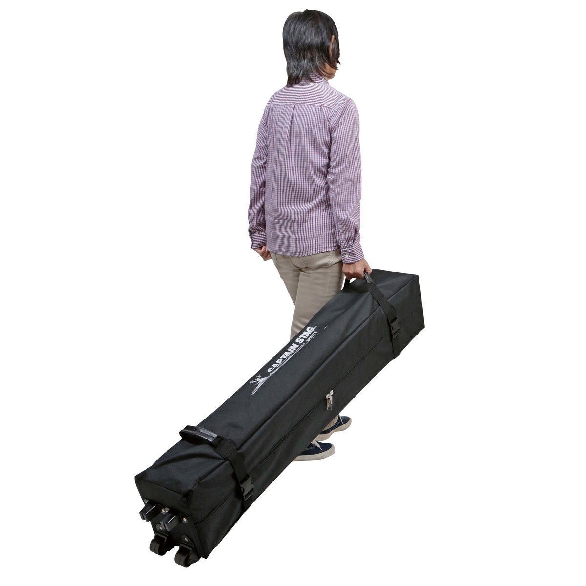 クイックアップシェード 200×200cm 200UV-S キャプテンスタッグ ( CAPTAIN STAG シェード 2m 2.4畳 タープ 日除け UVカット アウトドア キャンプ テント 日差し除け 組立簡単 正方形 アウトドアグッズ キャスター付き 収納バッグ )