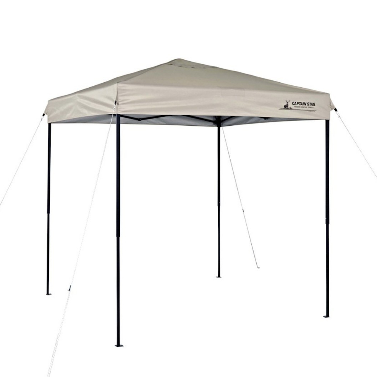 クイックアップシェード 200×200cm 200UV-S キャプテンスタッグ ( CAPTAIN STAG シェード 2m 2.4畳 タープ 日除け UVカット アウトドア キャンプ テント 日差し除け 組立簡単 正方形 アウトドアグッズ キャスター付き 収納バッグ )