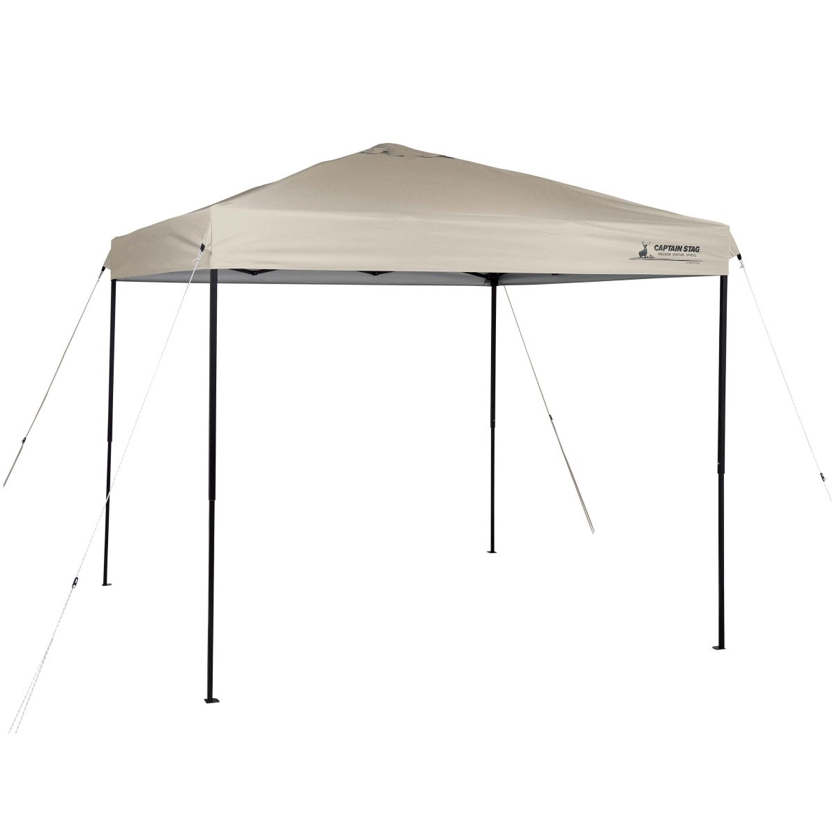 クイックアップシェード 250×250cm 250UV-S キャプテンスタッグ ( CAPTAIN STAG シェード 2.5m 3.8畳 タープ 日除け UVカット アウトドア キャンプ テント 日差し除け 組立簡単 正方形 アウトドアグッズ キャスター付 収納バッグ )