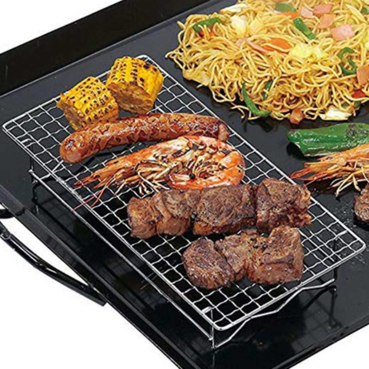 焼き網 串焼き&焼き過ぎ防止アミ300×145 キャプテンスタッグ CAPTAIN