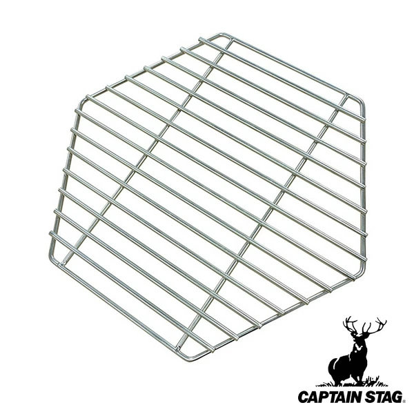 アウトドア ヘキサグリル用 目皿 キャプテンスタッグ CAPTAIN STAG （ ヘキサ グリル 鉄 ファイアグリル 専用目皿 パーツ 網 バーベキューコンロ用品 BBQ網 たき火 焚き火台用 ヘキサステンレス BBQ CAPTAINSTAG ）