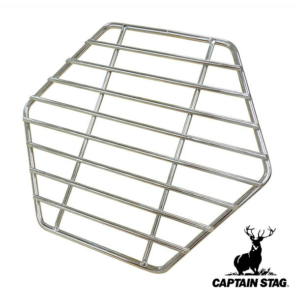 アウトドア ヘキサグリル M用 目皿 キャプテンスタッグ CAPTAIN STAG （ ヘキサ グリル 鉄 ファイアグリル 専用目皿 パーツ 網 バーベキューコンロ用品 BBQ網 たき火 焚き火台用 ヘキサステンレス BBQ CAPTAINSTAG ）