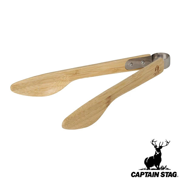 トング 竹製 サラダトング アウトドア キャプテンスタッグ CAPTAIN STAG ( 竹製トング 竹 23cm サラダ パン 取り分け用 キッチントング キッチンツール クッキングトング 調理用品 調理小道具 キッチン雑貨 CAPTAINSTAG )