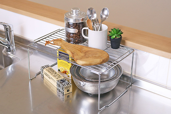 dショッピング |キッチンラック キッチンストレージ 積み重ね棚 S