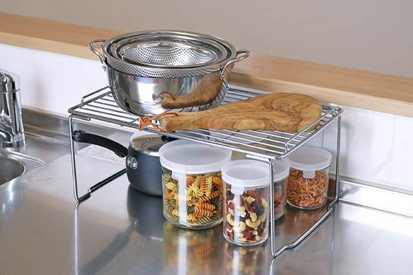 dショッピング |キッチンラック キッチンストレージ 積み重ね棚 S