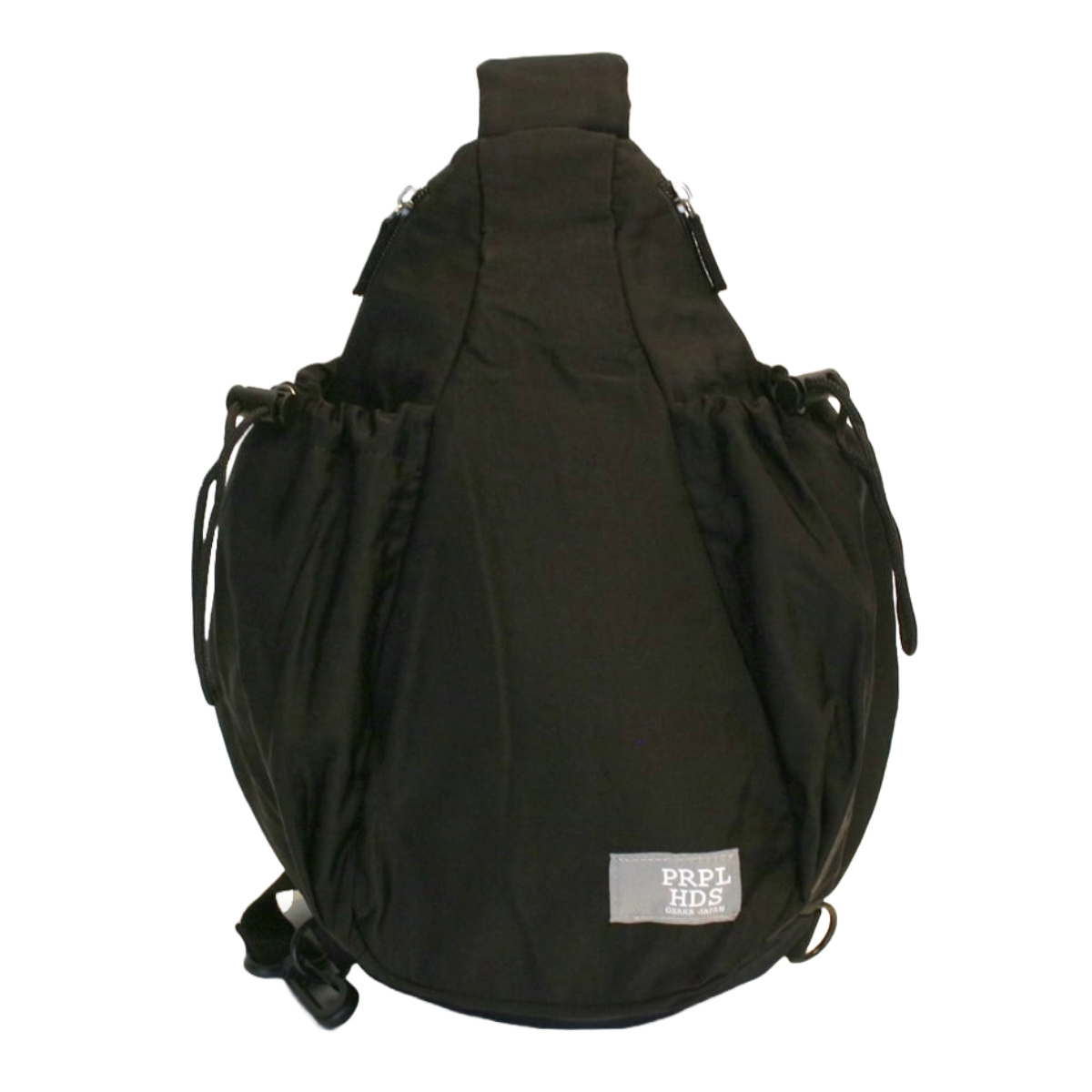 ボディバッグ OSAMPO しわナイロンWボトルボディバッグ ( お散歩 バッグ 旅行バック かばん レディース メンズ ショルダー ポケット 犬 ペット 散歩バッグ ペットバッグ 斜めがけ 撥水 軽い サブバッグ 旅行 鞄 男女兼用 シンプル ) 【グレー】 グレー