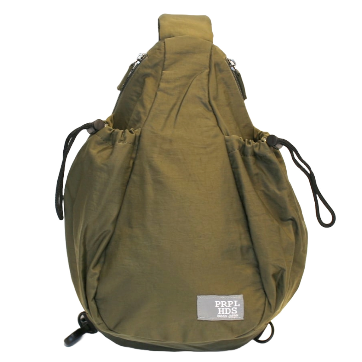 ボディバッグ OSAMPO しわナイロンWボトルボディバッグ ( お散歩 バッグ 旅行バック かばん レディース メンズ ショルダー ポケット 犬 ペット 散歩バッグ ペットバッグ 斜めがけ 撥水 軽い サブバッグ 旅行 鞄 男女兼用 シンプル ) 【グレー】 グレー