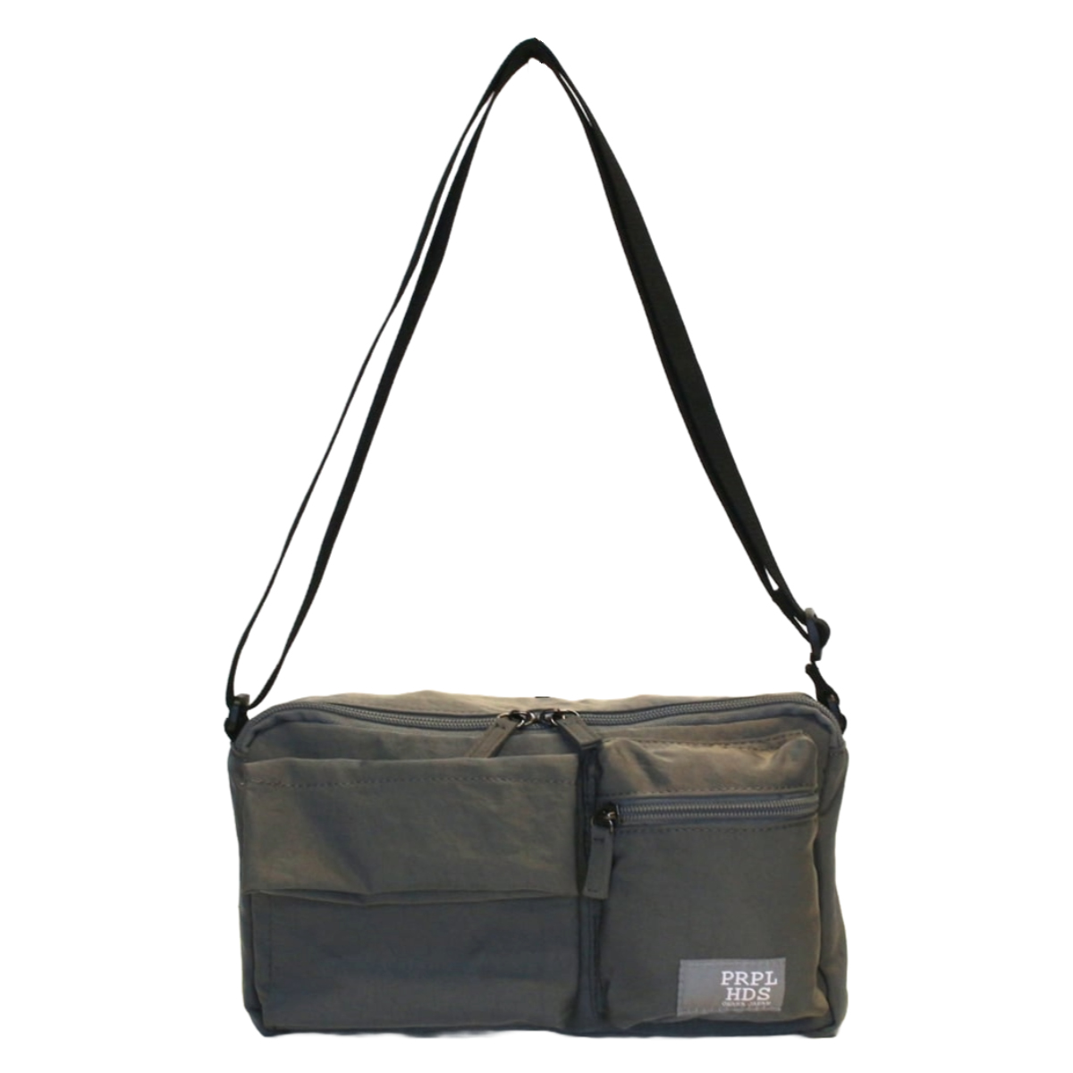 OSAMPOしわナイロンティッシュケースショルダー ( お散歩 バッグ 旅行バック かばん レディース メンズ ショルダー ポケット 犬 ペット 散歩バッグ ペットバッグ 斜めがけ 撥水 軽い サブバッグ 旅行 鞄 男女兼用 シンプル ) 【ブラック】 ブラック