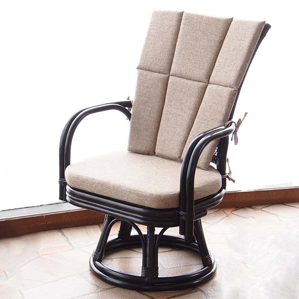 dショッピング |籐 回転座椅子 チェア クッション付 ラタン製 籐家具