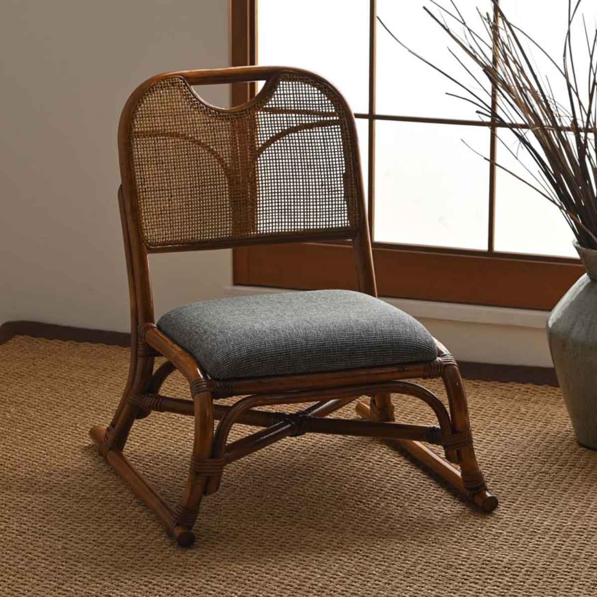 籐ラタン素材◾️ あぐら 座椅子 メディケーションローソファその他の