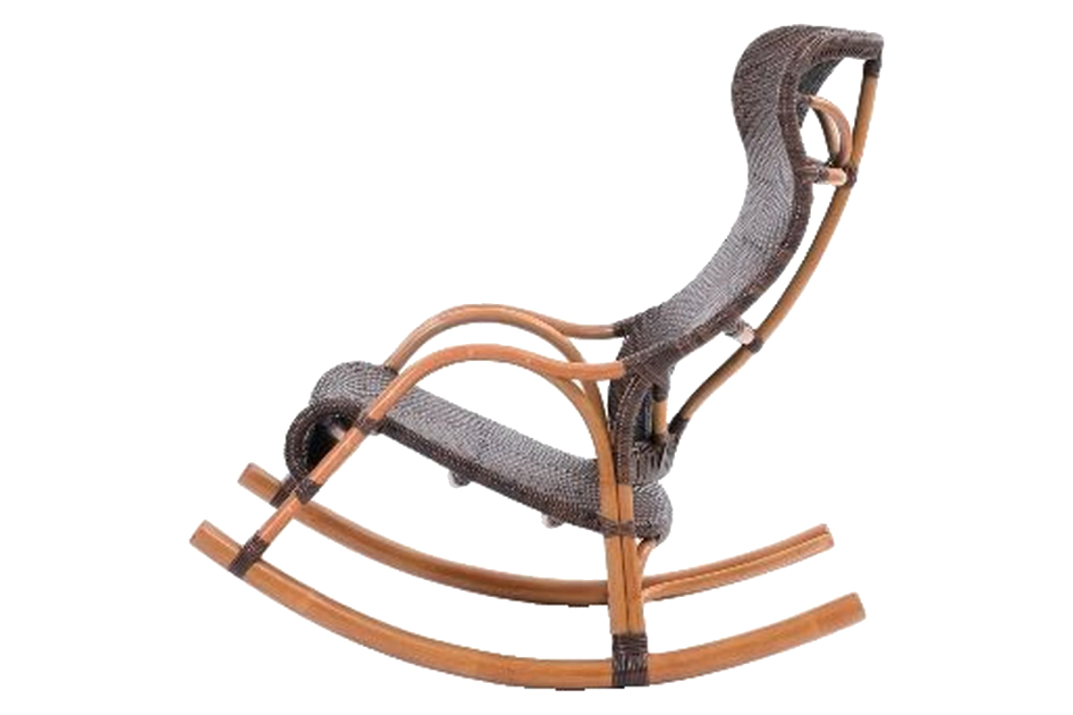 籐 ロッキングチェア ラタン家具 WAHOO 座面高42cm （ 椅子