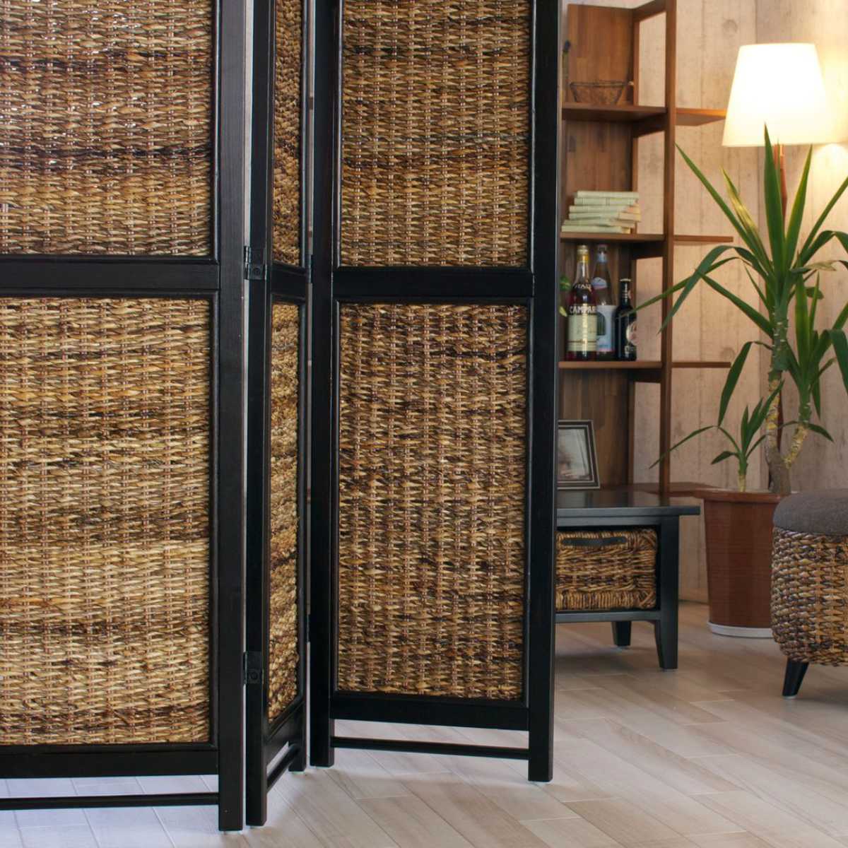 dショッピング |衝立 スクリーン 3連 アジアン家具 Banana Leaf
