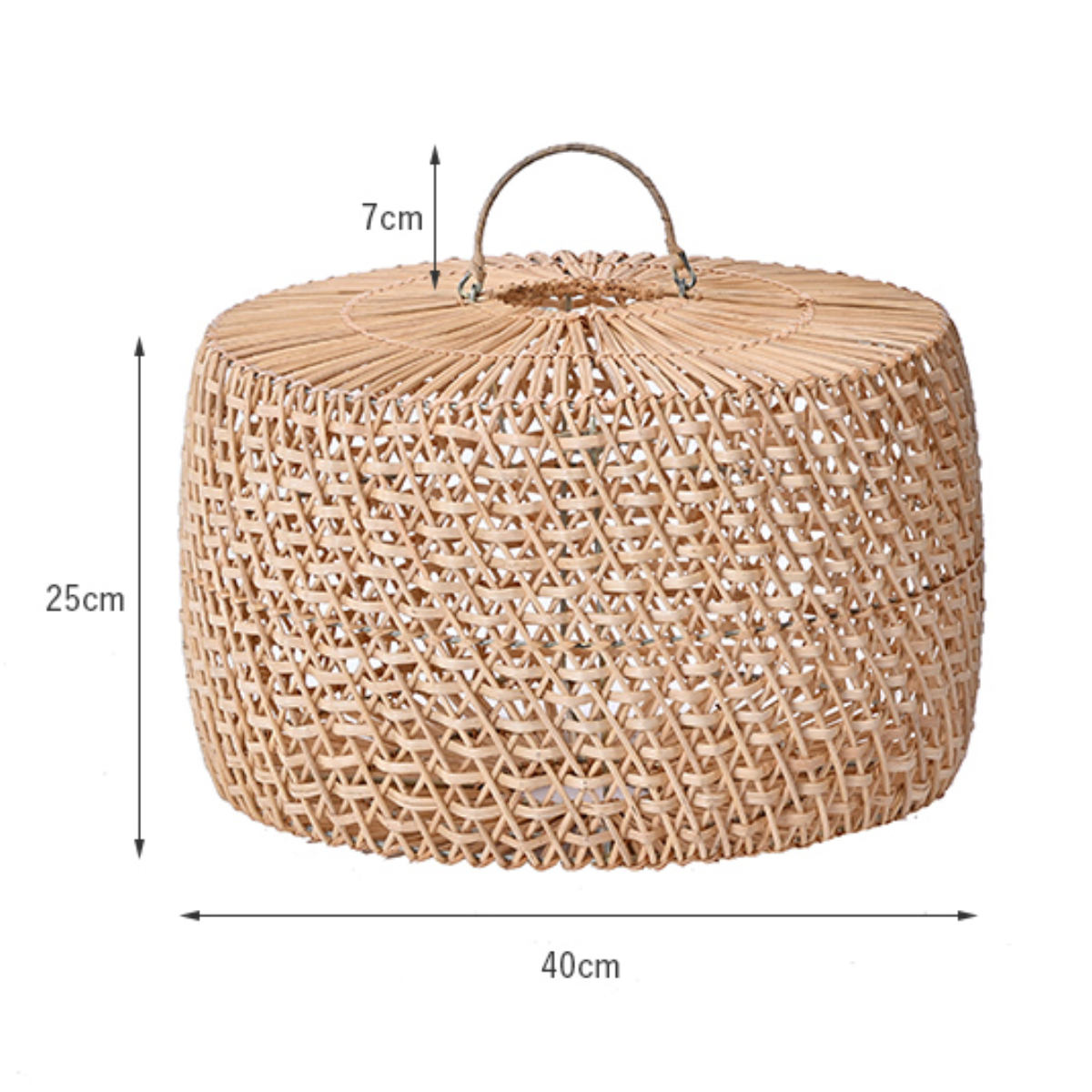 ラタン ランプシェード 円柱 ペンダントランプ 籐 シーリングライト ( 籐製 シェード ペンダントライト シェードのみ 傘 傘のみ おしゃれ 照明 ランプ ライト 天井照明 リゾート 和風 ナチュラル照明 照明器具 アジアン )