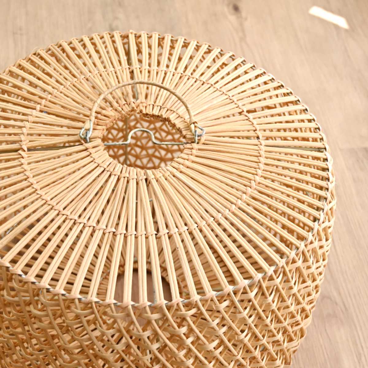 ラタン ランプシェード 円柱 ペンダントランプ 籐 シーリングライト ( 籐製 シェード ペンダントライト シェードのみ 傘 傘のみ おしゃれ 照明 ランプ ライト 天井照明 リゾート 和風 ナチュラル照明 照明器具 アジアン )