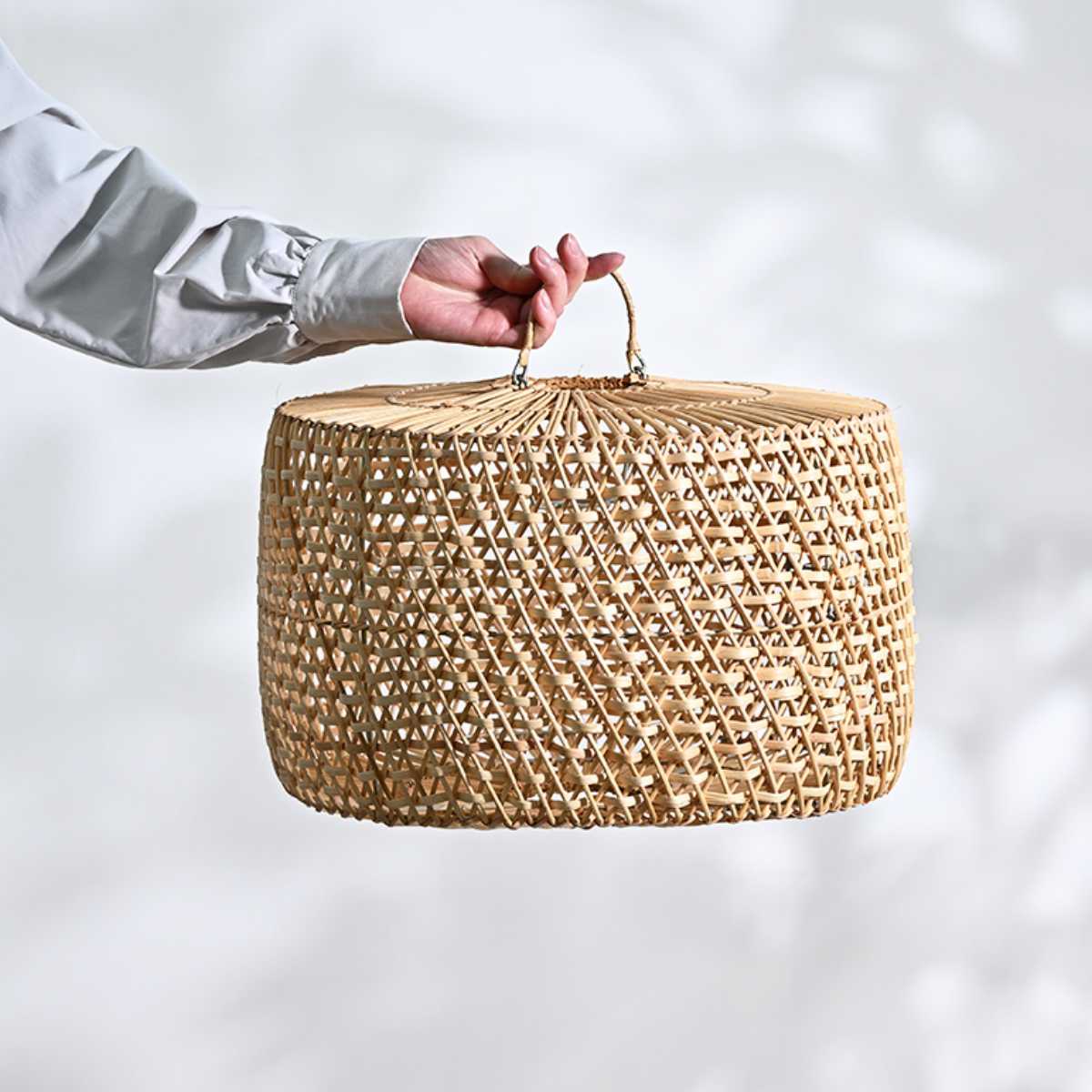 ラタン ランプシェード 円柱 ペンダントランプ 籐 シーリングライト ( 籐製 シェード ペンダントライト シェードのみ 傘 傘のみ おしゃれ 照明 ランプ ライト 天井照明 リゾート 和風 ナチュラル照明 照明器具 アジアン )