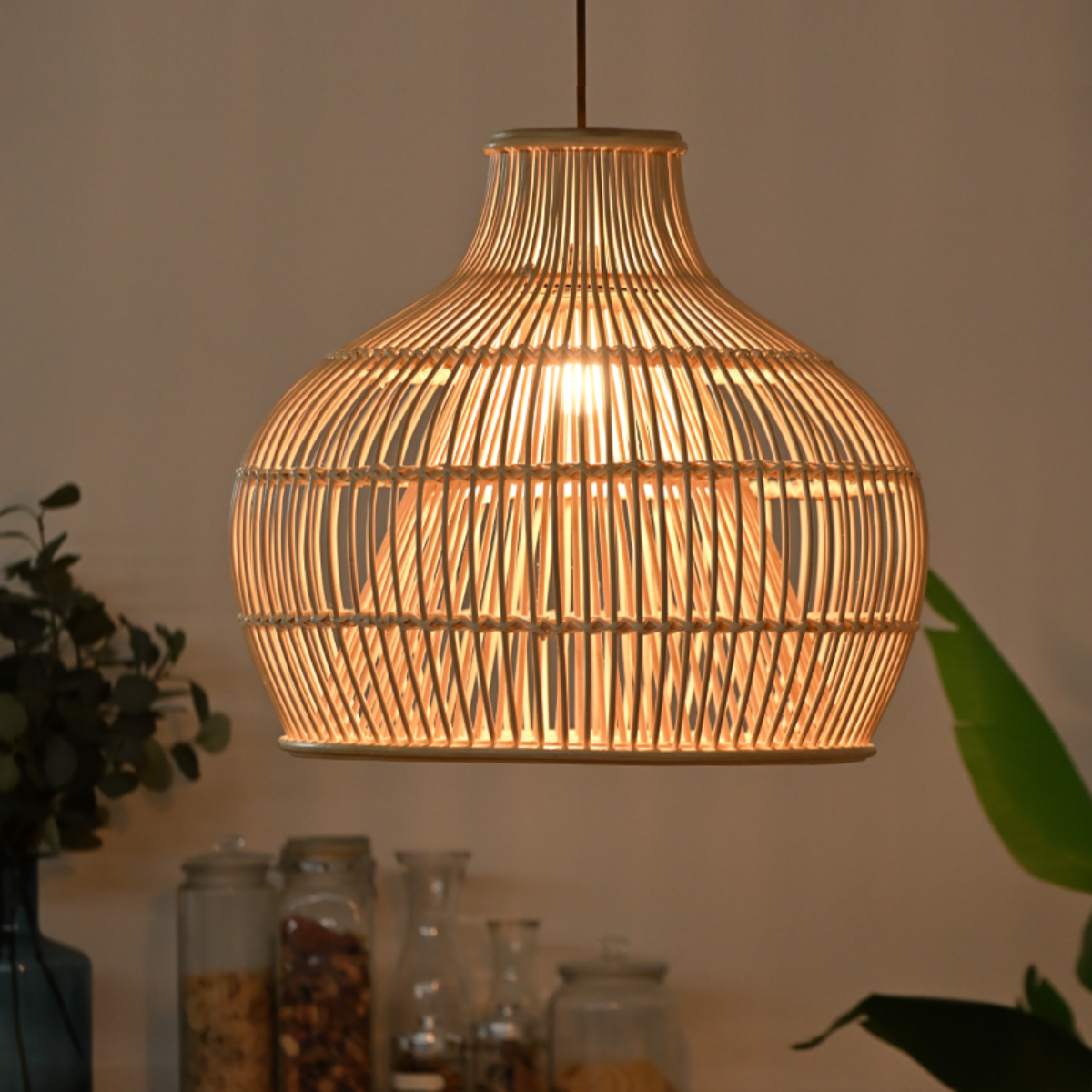 BREEZE ラタン ランプシェード レイヤーデザイン ペンダントランプ 籐 （ シーリングライト 籐製 シェード ペンダントライト シェードのみ 傘 傘のみ 照明 ランプ ライト 天井照明 和風 ナチュラル照明 照明器具 アジアン おしゃれ ）