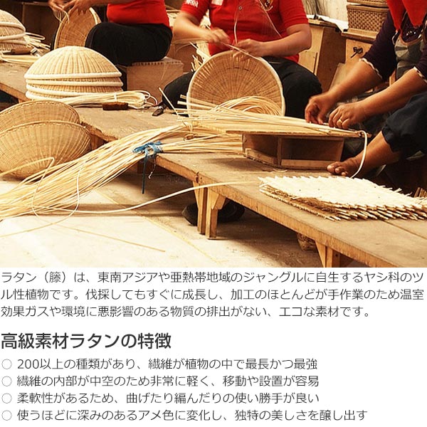籐 ランプシェード 傘型 ラタン製 直径45cm ( ラタン 籐製 シェード ペンダントライト シェードのみ 照明 ランプ ハンギング ライト 天井照明 リゾート バリ雑貨 和風 エスニック ナチュラル照明 照明器具 アジアン おしゃれ )